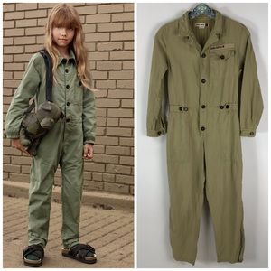 ZARA Srpls Utility Military Style Coveralls Size 12/13